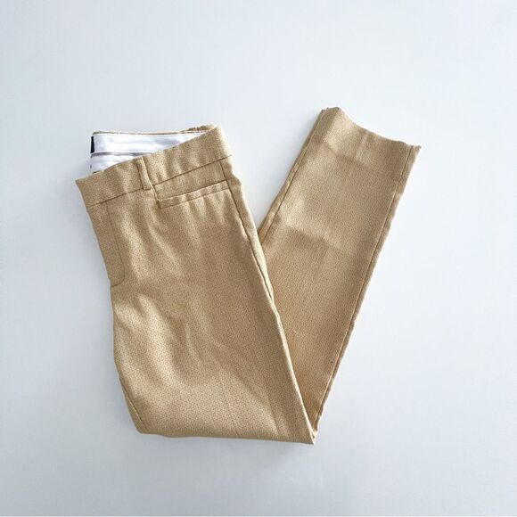 Banana Republic Pants Women's 6 Sloan Yellow Ochre Chino Trouser Dress Casual - Picture 9 of 10